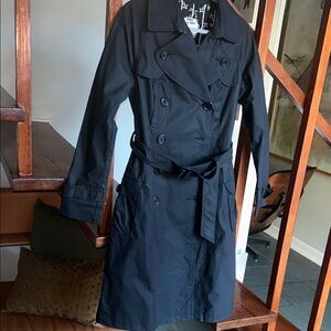 Women's Navy Trench Coat, new with tags
